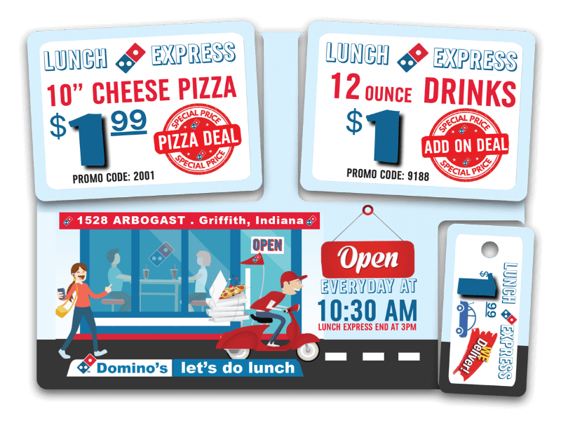 Postcard Marketing for Pizza Places