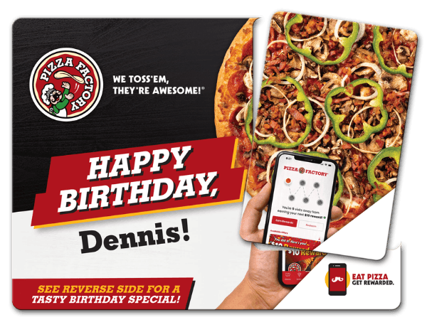 Domino's Birthday Postcard